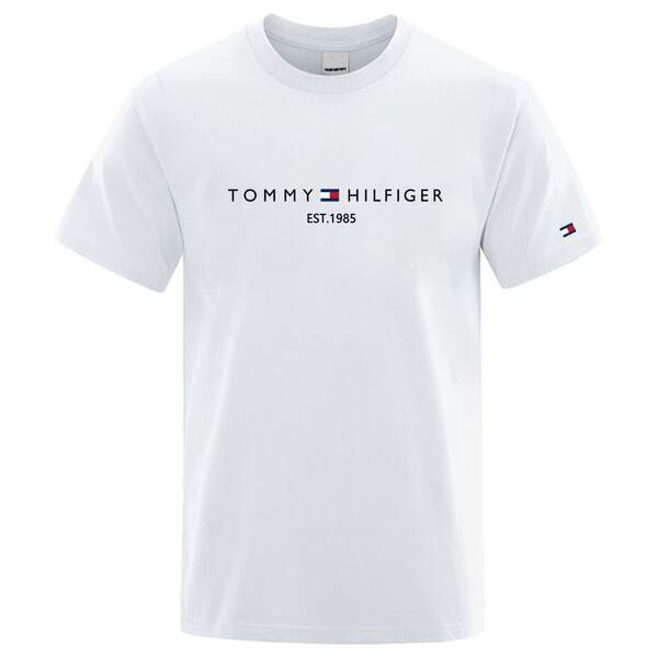 Hilfiger Pure Cotton T-Shirt de Verão Pure Cotton T-Shirt