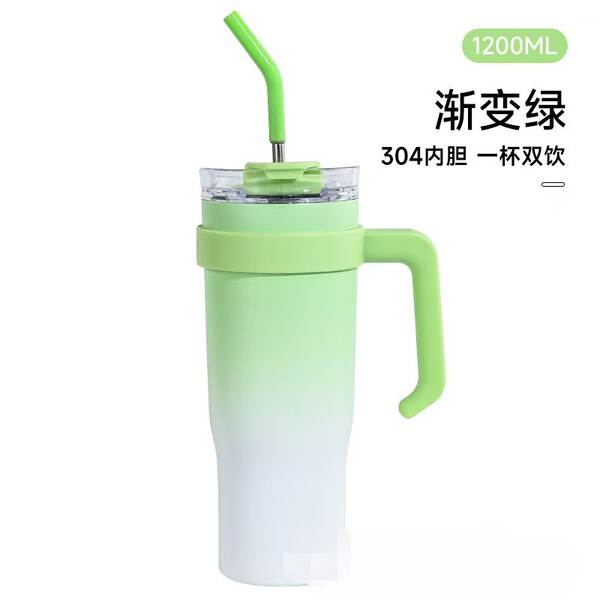 Copo de água de alta capacidade de 40oz transfronteiriço de copo de água gradual de 304 de aço inoxidável para aquecimento do carro de copo de refrigeração