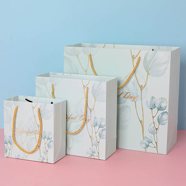 Bolsa de presente azul luxo