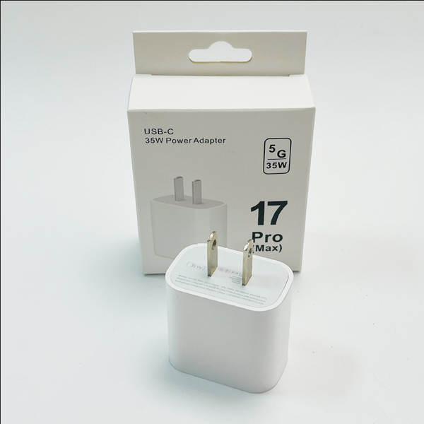 Cabeça de carregamento transfronteiriça de 35W para a Europa e os EUA para o novo carregador de iPhone 17 da Apple