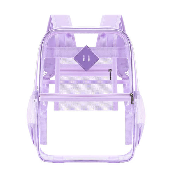 Amazon Transboundary Supply Transparente backpack pvc duplo ombro saco pvc saco grande capacidade saco estudante