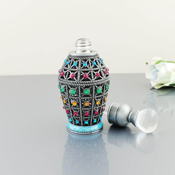 Egipto Dubai Frasco de perfume antigo do Oriente Médio Frasco de perfume de óleo essencial Árabe Frasco de distribuição de óleo essencial 12ml