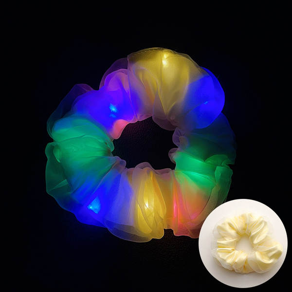 LED brilho do intestino grosso cabelo círculo di luz da noite cabelo brilho da luz da noite cabelo de cabelo da noite cabelo da fronteira cabelo