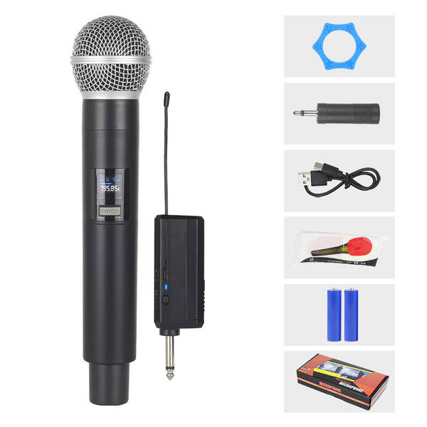 Carregador de microfone sem fio para duas casas de cartão de som KTV palco de transmissão ao vivo K-Song V-Song profissional portátil