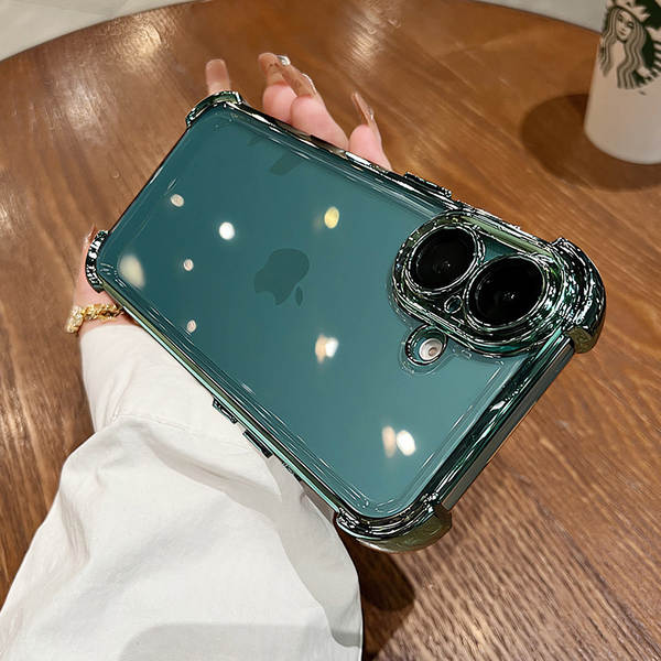 Aplicável ao iPhone 18 PROMAX Caixinha de ar translúcida TPU Caixinha de proteção total de Apple 15