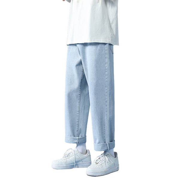 Calça jeans masculina larga