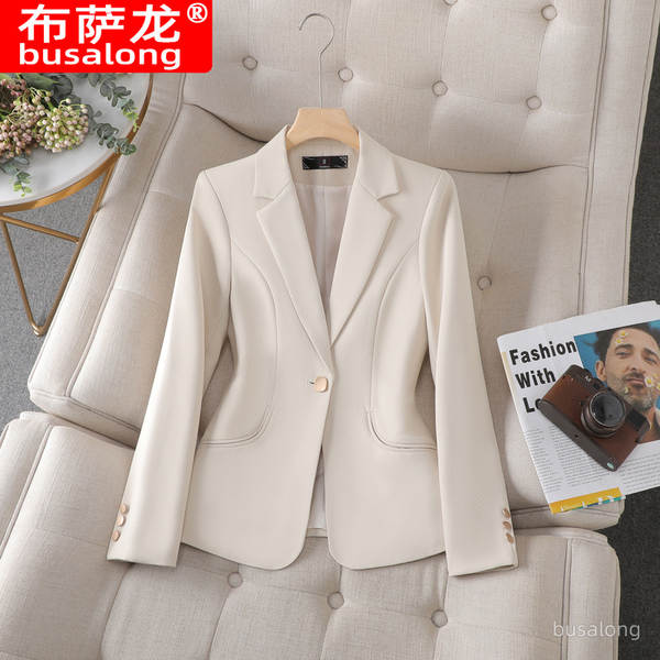 Nova camisa de roupa de trabalho da Busalong para mulheres com mangas compridas 8305