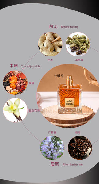 Transfronteiriço Árabe Camla Masculino perfume de madeira durável 100ml do Oriente Médio Lata para Mulheres com perfume intenso