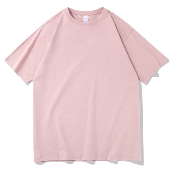 T-shirt de algodão puro para homens de peso pesado de 230 g de pulso diário para homens de pulso curto