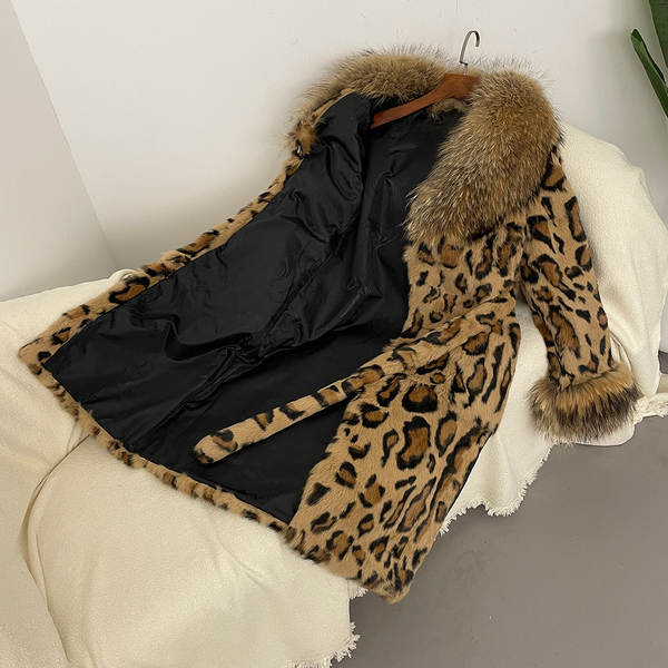 Venda rápida Venda quente Euro-americano Outono Inverno Novo Leopardo Coelho Coelhos Coelhos Coelhos Coelhos Coelhos Coelhos