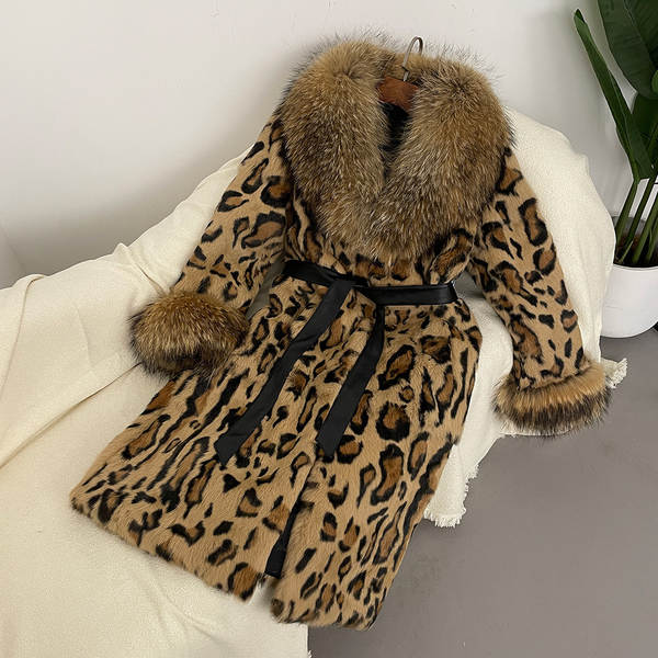 Venda rápida Venda quente Euro-americano Outono Inverno Novo Leopardo Coelho Coelhos Coelhos Coelhos Coelhos Coelhos Coelhos