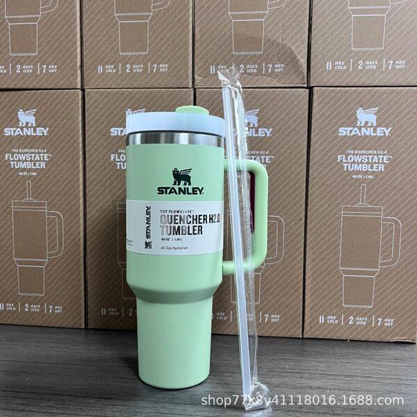 Novo Stanley STANLEY 2a geração 40oz copo de mão dupla camada de aço inoxidável aquecedor refrigerante copo de carro de gelo