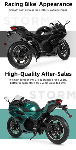 Fábrica de motos elétricas motocicleta elétrica 72V motor elétrico 2000W motocicleta elétrica de longa duração motor elétrico