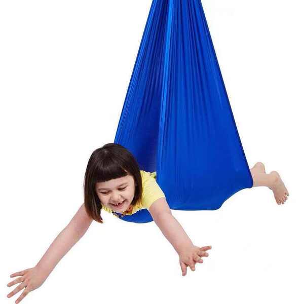 Dupla camada elástica de camas para crianças em casa e fora de casa Yoga de outono no ar Camas de yoga coloridas de tecido elástico de camas fabricante
