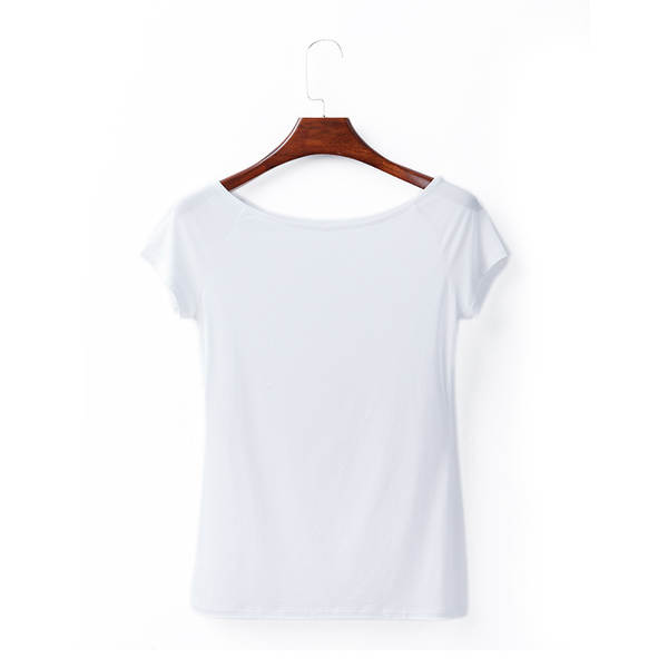 T-shirt feminino de pulso curto para o verão T-shirt feminino K242A
