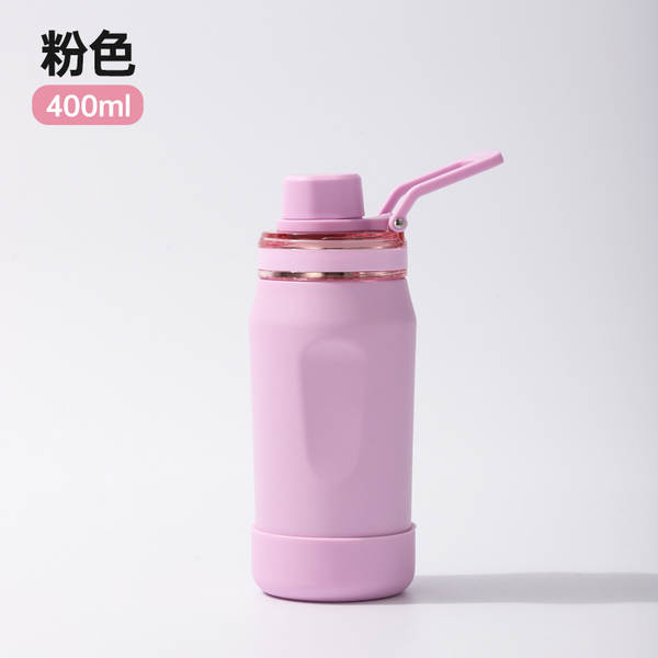 Novo 304 de aço inoxidável aquecedor de xícara de vidro com xícara de silício de cana espacial exterior portátil de esportes