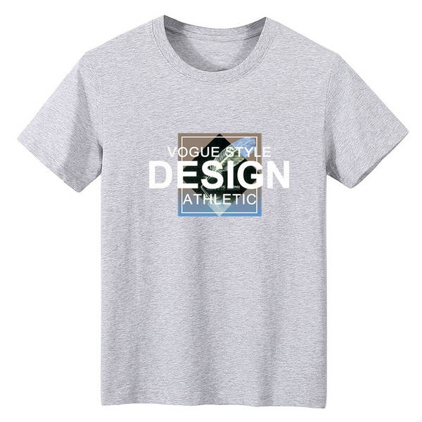 T-shirt masculino de pulseira curta de verão de gelo novo de lazer impresso em roupas de pulseira redonda T-shirt de pulseira meia pulseira de pulseira masculino