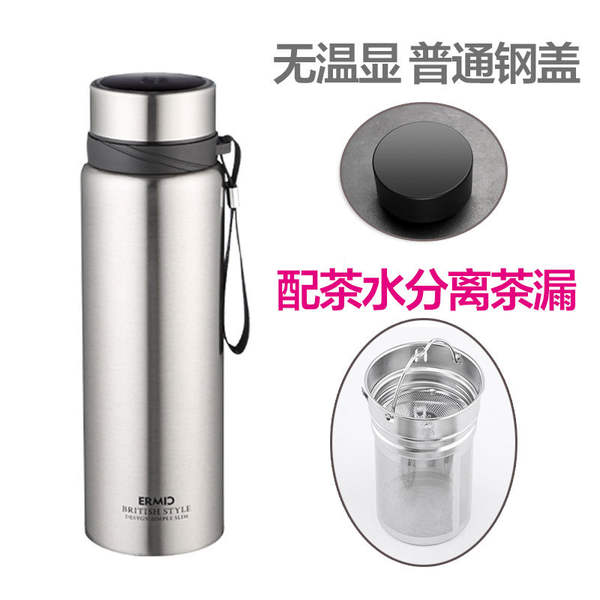 Taça de aquecimento de grande capacidade de aço inoxidável exterior portátil de torneira de turismo pendura de torneira de esportes personalizável de garrafa de aquecimento de logotipo