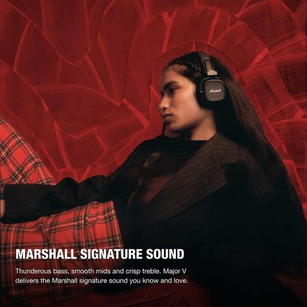 Marshall Major V On-Ear Wireless Bluetooth Headphone