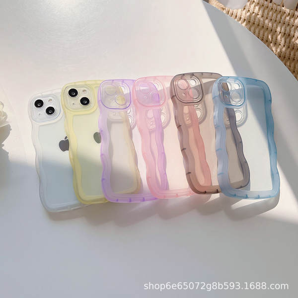 Aplicável Samsung S25Ultra Capa do celular S24 Protector S23 A35/A15 Faixa de onda A55 transparente