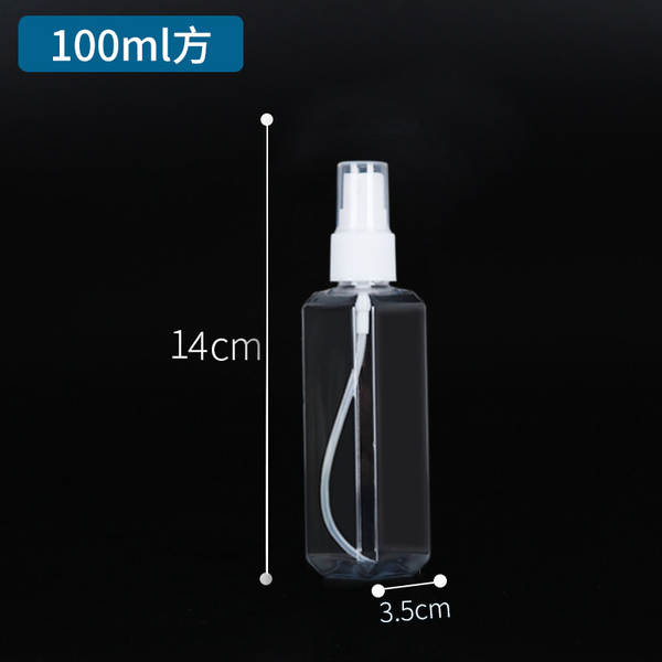 Venda por atacado 30ml 50ml 100ml garrafas de pulverização transparentes PET garrafas de plástico garrafas de distribuição de garrafas de pulverização de álcool