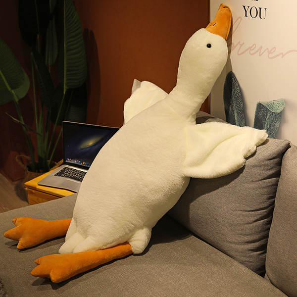 Bicho de Pelúcia Ganso Branco