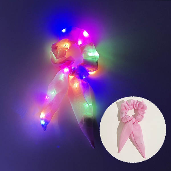 LED brilho do intestino grosso cabelo círculo di luz da noite cabelo brilho da luz da noite cabelo de cabelo da noite cabelo da fronteira cabelo
