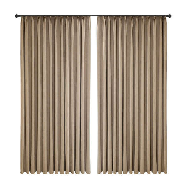Enviar Cremes de cortinas de Shaneel de cor de creme de revestimento completo de creme de luxo de luxo francês para a sala de estar Shaney Bridge para atacado