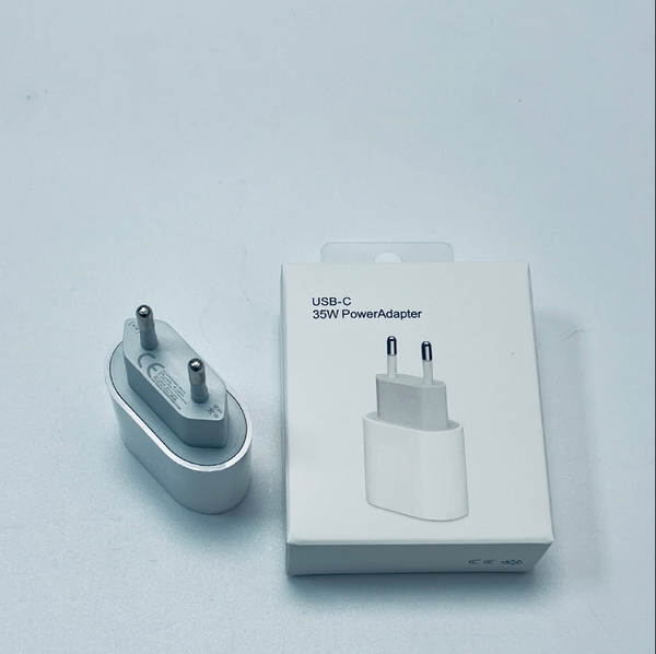 Cabeça de carregamento de celular padrão europeu pd20w para Apple 15 carregador iPad kit linha de dados pd 35w