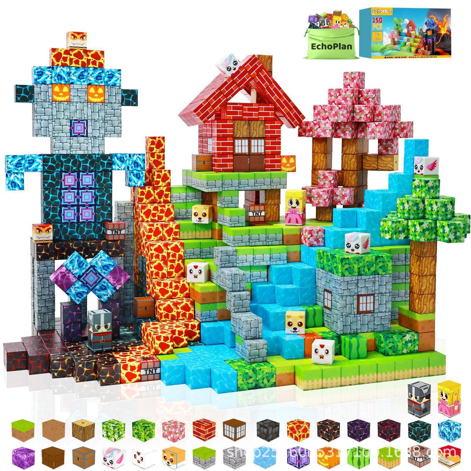 Amazon Magnetic Buiding Cubes Brinquedos de Construção Magnética