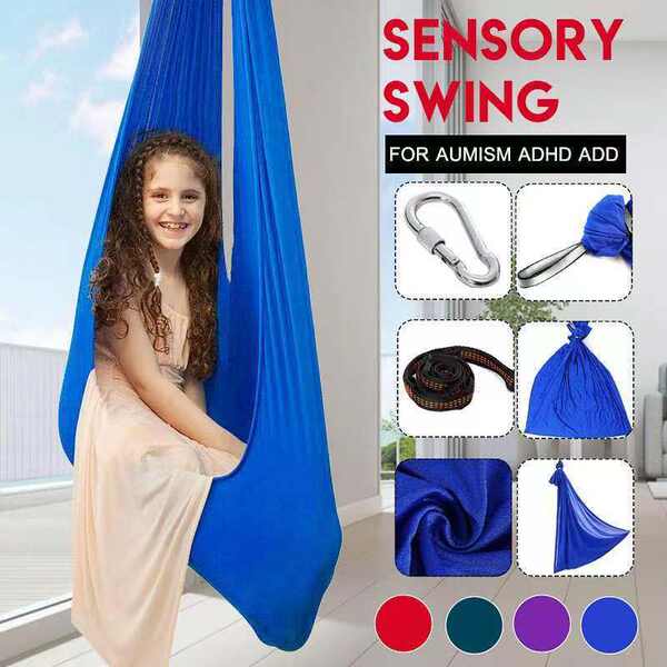 Dupla camada elástica de camas para crianças em casa e fora de casa Yoga de outono no ar Camas de yoga coloridas de tecido elástico de camas fabricante