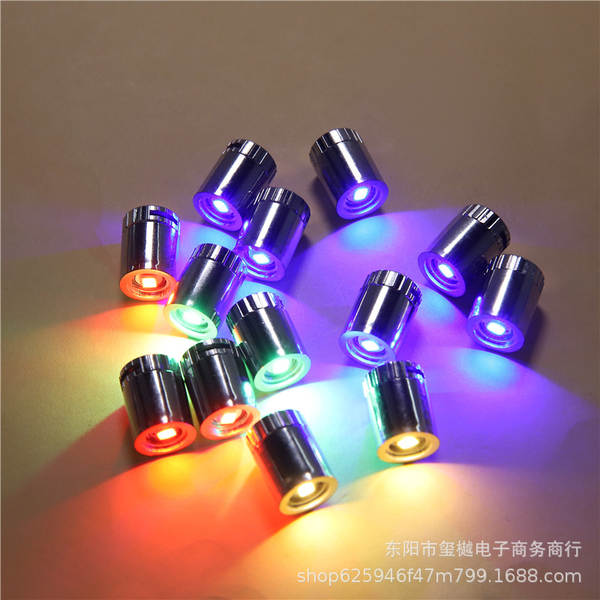 Lanternas coloridas LED eletrônicas de iluminação branca para crianças DIY iluminação manual acessórios mini-retorno de lâmpada decorativa