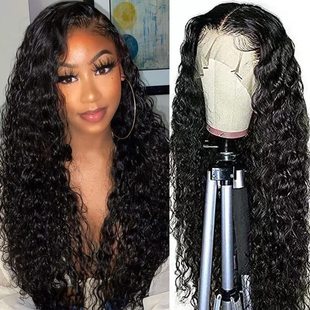 Peruca frontal de renda 5x5 Pixie Curly 300 Density cabelo humano SDD