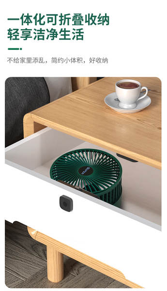 Ventilador elétrico dobrável Escritório silencioso Escritório USB Tríplice Atividade Caixa de Presentes Companheira