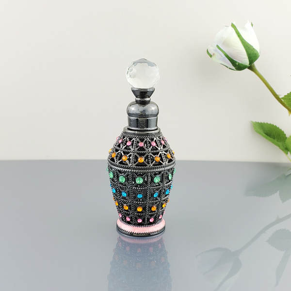 Egipto Dubai Frasco de perfume antigo do Oriente Médio Frasco de perfume de óleo essencial Árabe Frasco de distribuição de óleo essencial 12ml