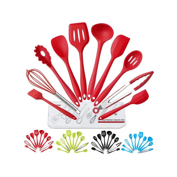 Conjunto de Utensílios de Cozinha de Silicone