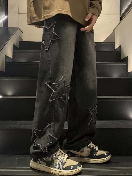 Calça Jeans Masculina Larga Inverno