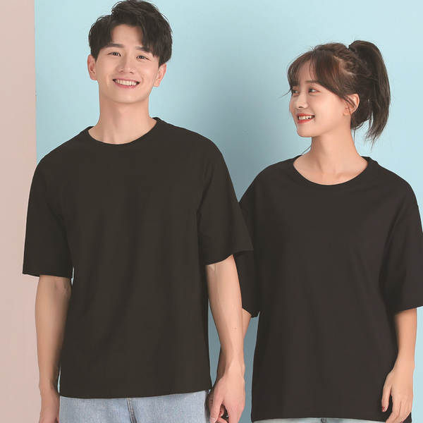 Alta qualidade! 260g de algodão puro T-shirt peso branco semicircular de pulso masculino T-shirt masculino semicircular masculino semicircular masculino